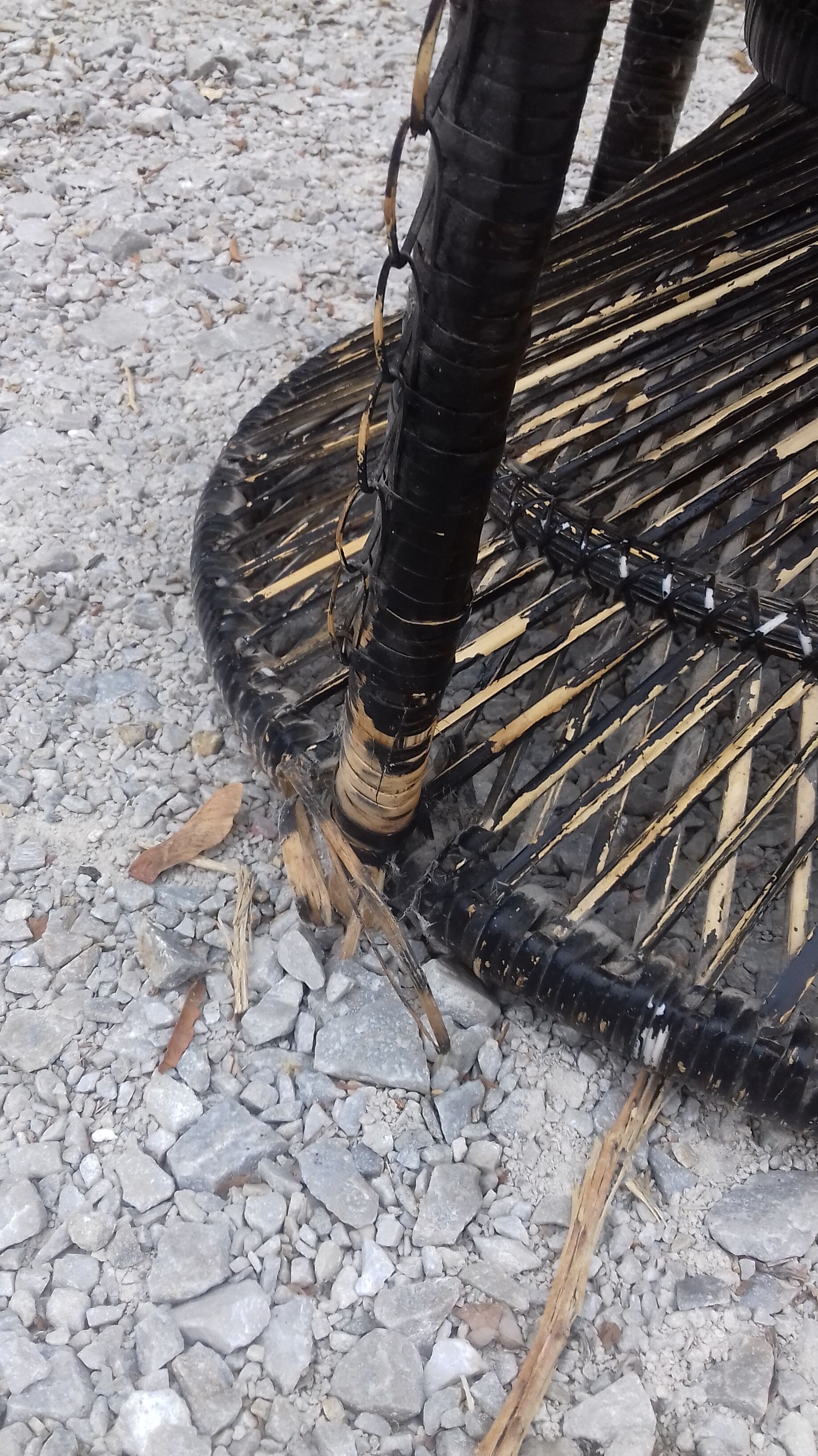 Armchair emmanuel in vintage wicker