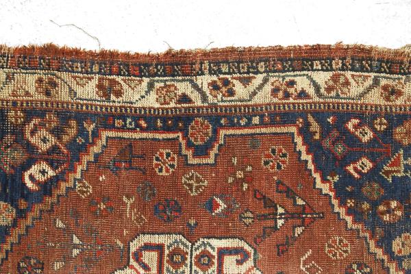 Ancient Persian carpet Shira from the 1880s, 80x120cm.