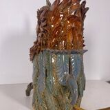 Ceramic owl lamp