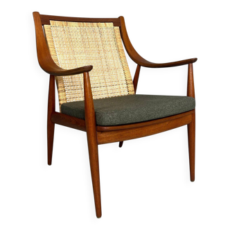 Peter Hvidt& Orla Mølgaard-Nielsen FD146 Fauteuil à dossier en canne, Danemark