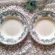 Duo d'assiettes creuses en terre de fer
