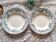 Duo of iron earthenware soup plates