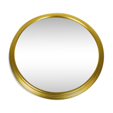 Miroir rond métal doré 31 cm