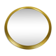 Round gold metal mirror 31 cm