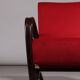Fauteuil Jindřich Halabala ‘H-269’ en velours rouge et hêtre teinté, années 1930