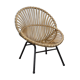 Fauteuil vintage en rotin, Dutch Design, 1960