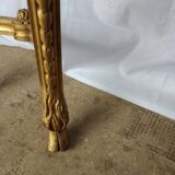 Louis XVI style console in gilded wood