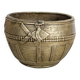 Vintage Brass Bowl Fish Scorpion Woven Texture