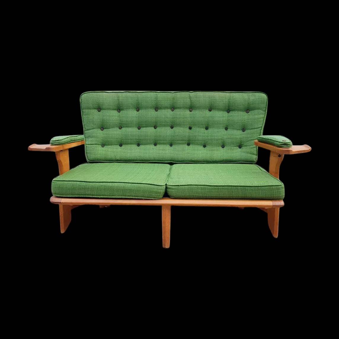 Sofa by Robert Guillerme and Jacques Chambron