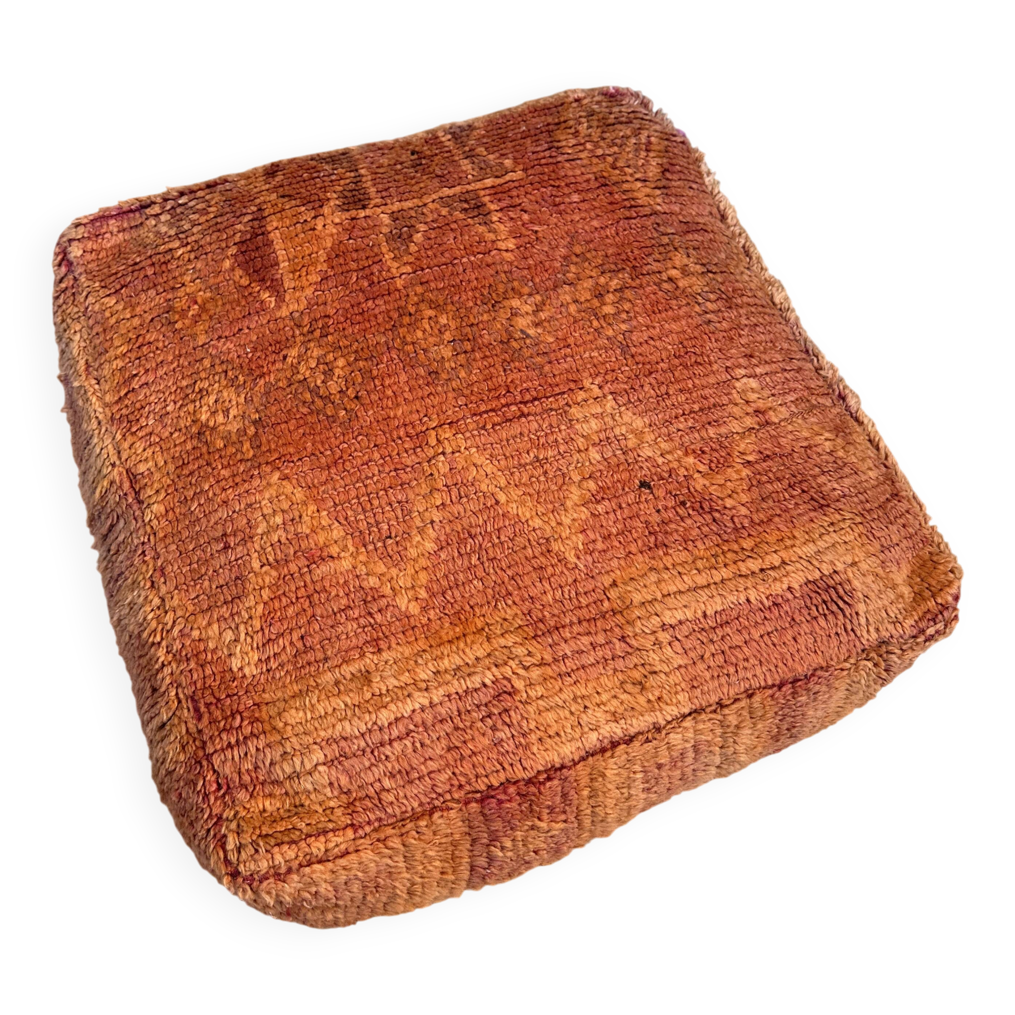 Handmade Berber Kilim pouf, floor cushion