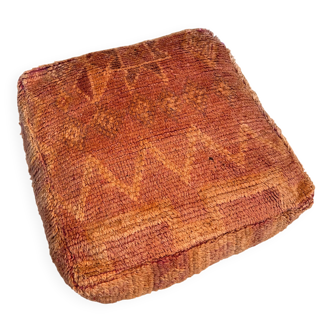 Handmade Berber Kilim pouf, floor cushion