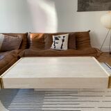 Table basse travertin Mario Sabot