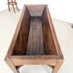 Farm table, old solid oak dough trough, France, around 1920.
