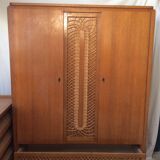Vintage rattan Cabinet