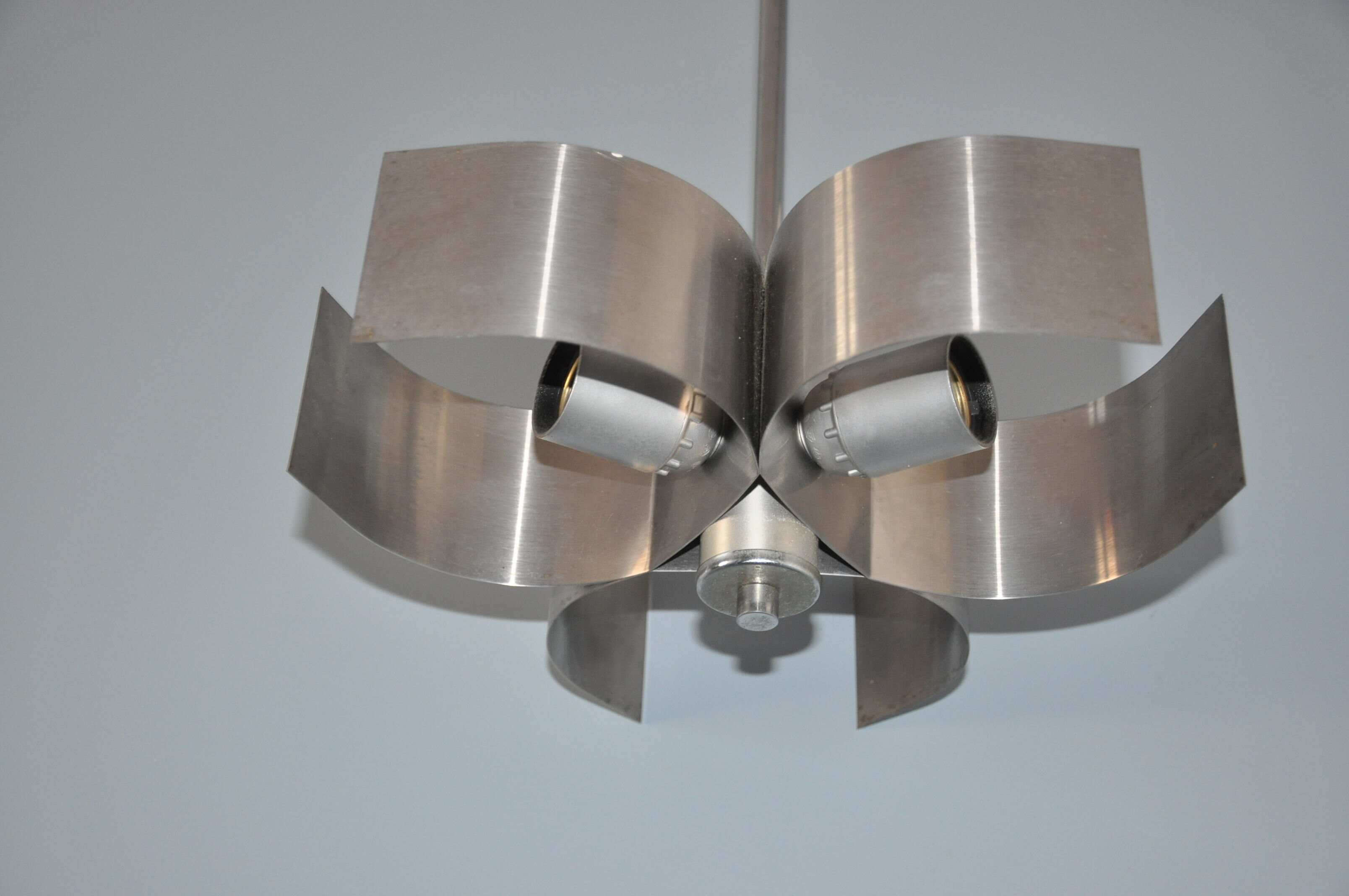 Brushed aluminum hanging 70s