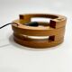 Vintage design wall light in pine and plexiglass, 1970s
