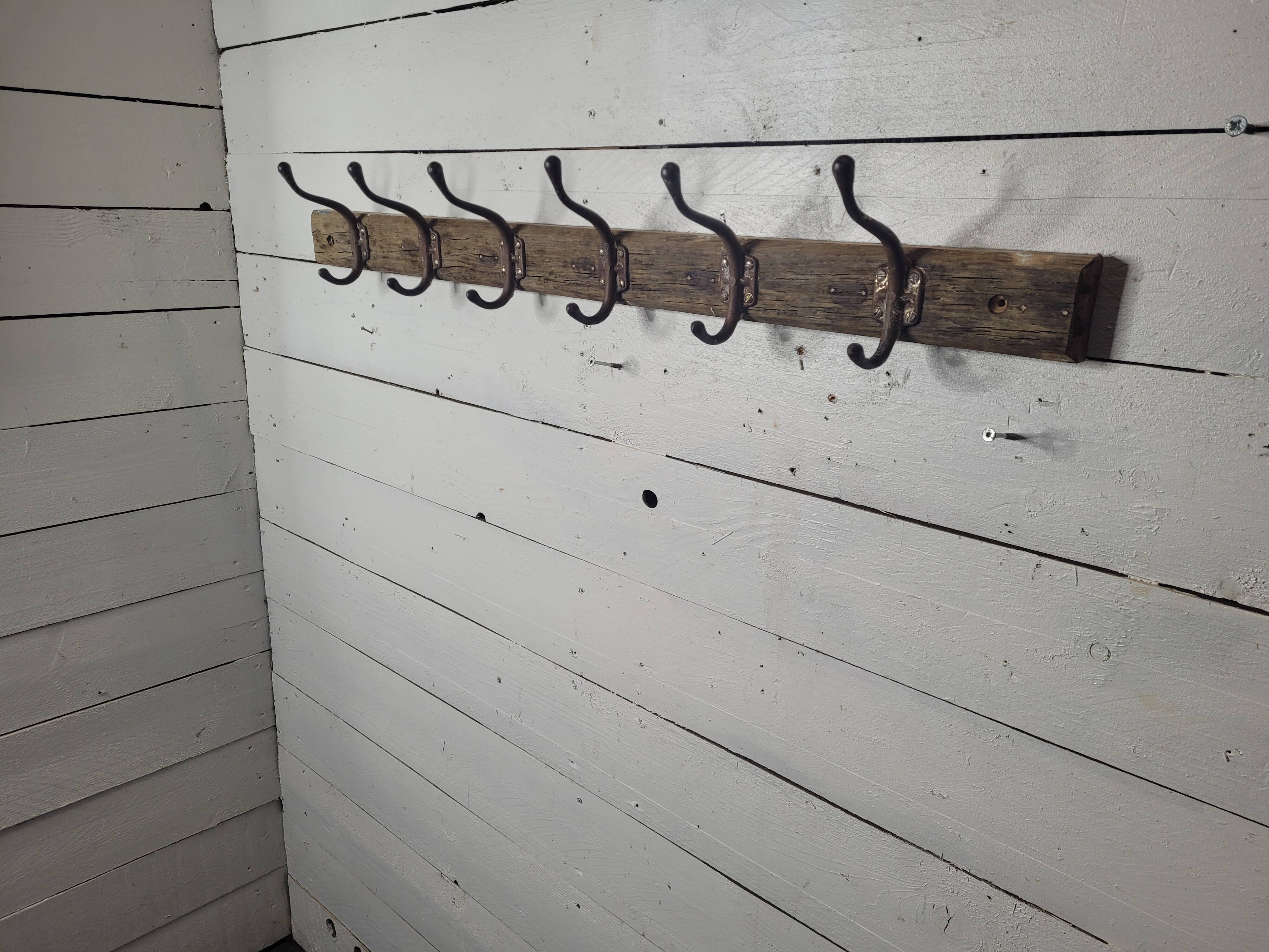 School coat rack with 6 hooks, 100cms L