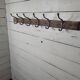 School coat rack with 6 hooks, 100cms L