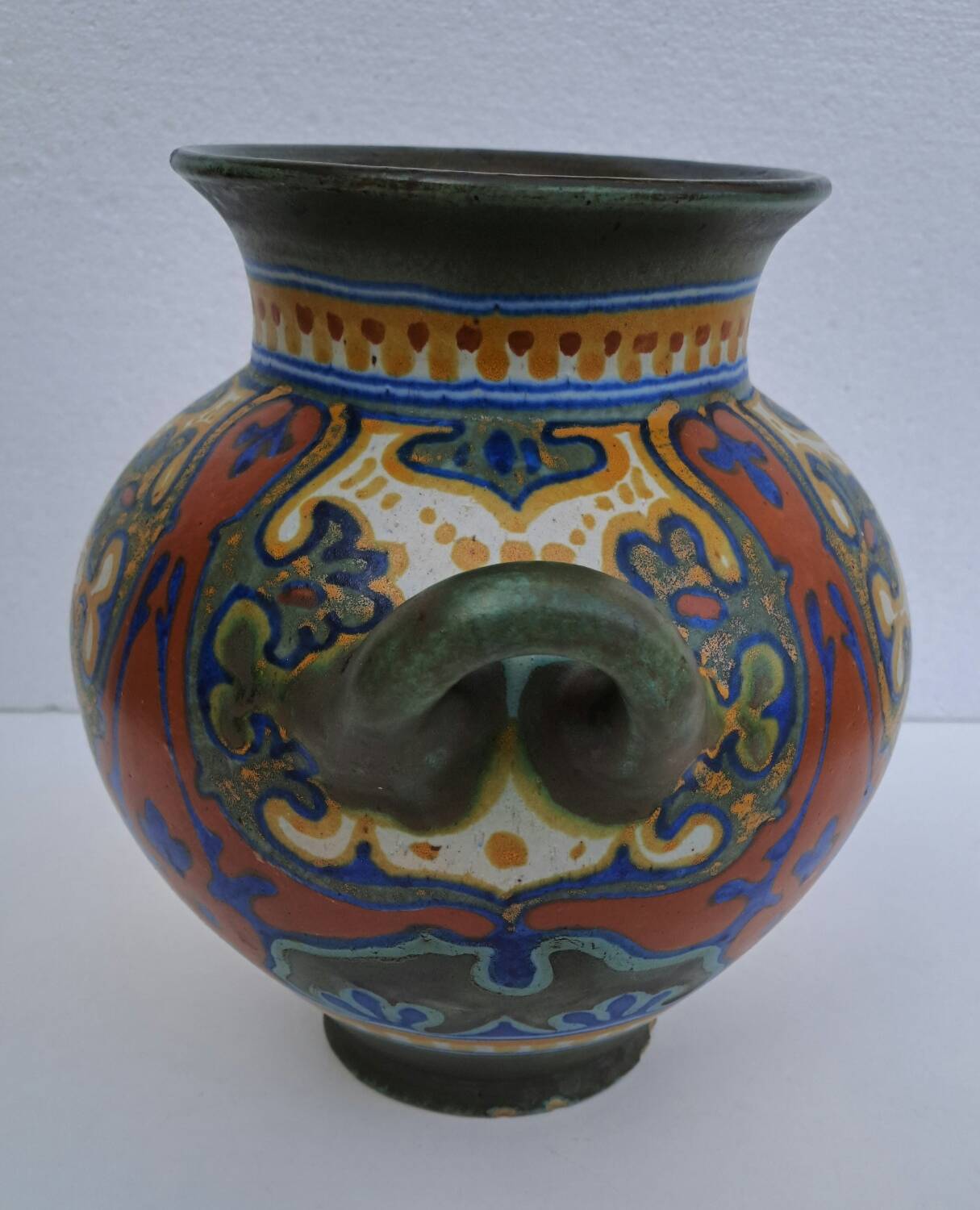 Vase renflé à 2 anses Gouda Holland