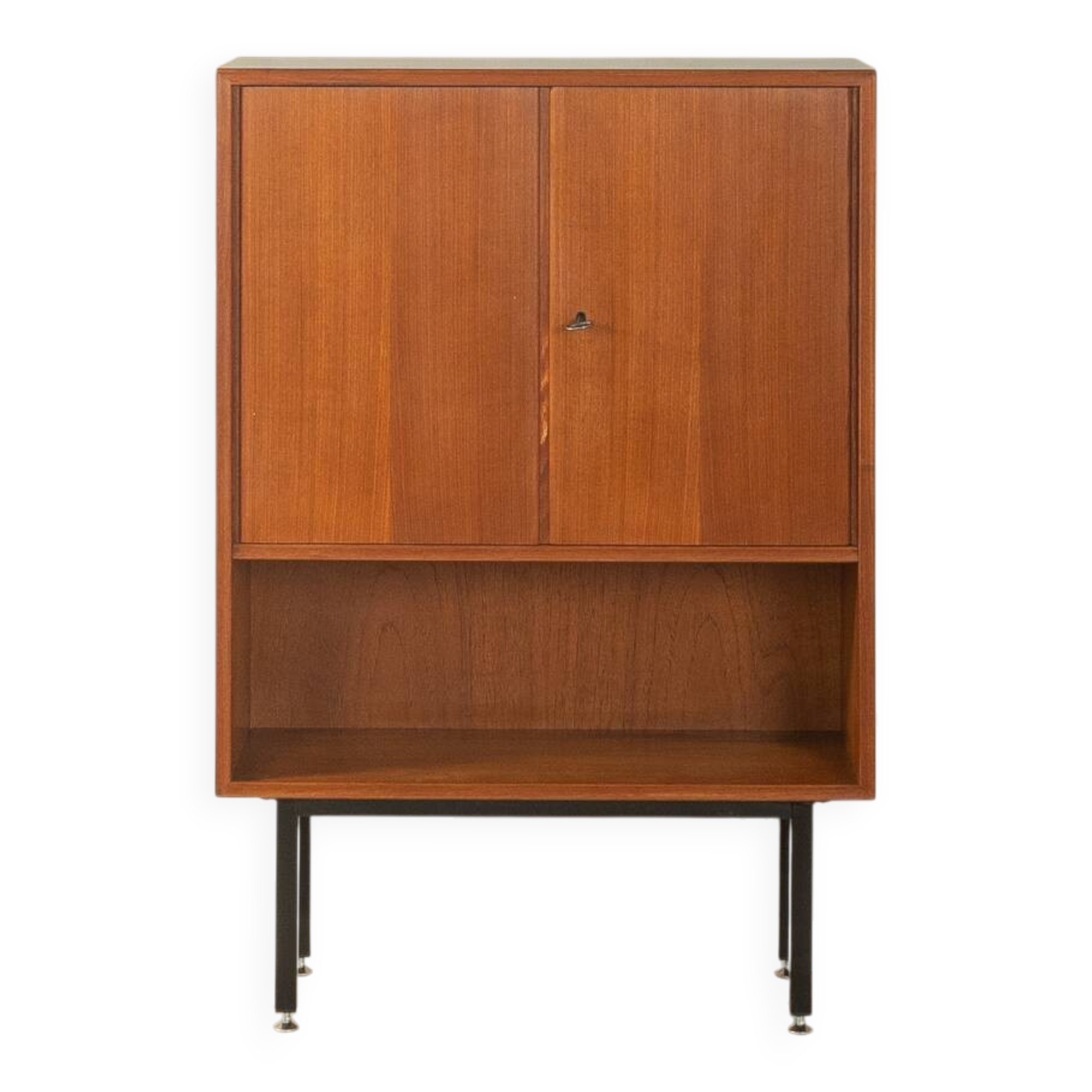 Buffet classique des années 1960, placage de teck, Heinrich Riestenpatt