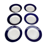 6 hollow porcelain plates