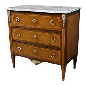 Petite commode en loupe - style 1940