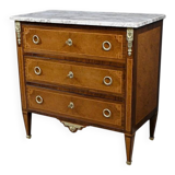 Small chest of drawers in amboyna and rosewood, Louis XVI style – 1940