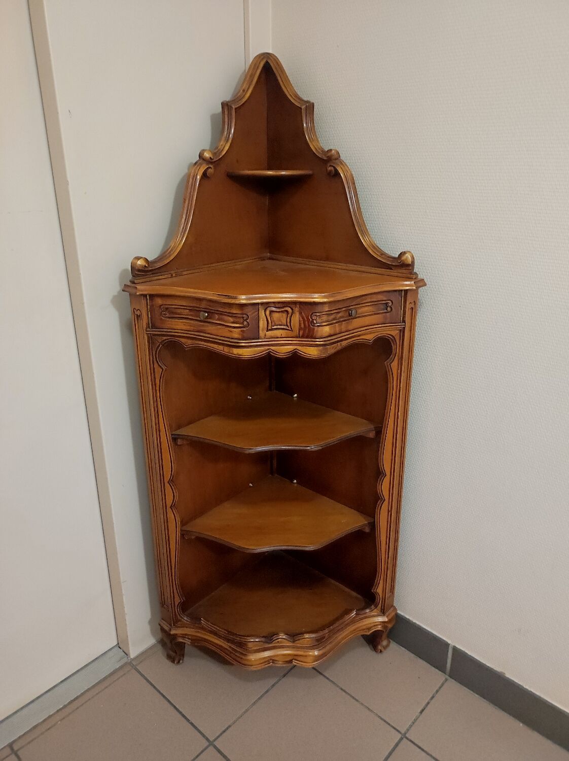 Antique corner cabinet