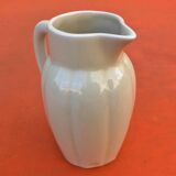 Art Deco Gadrooned Ceramic Pitcher