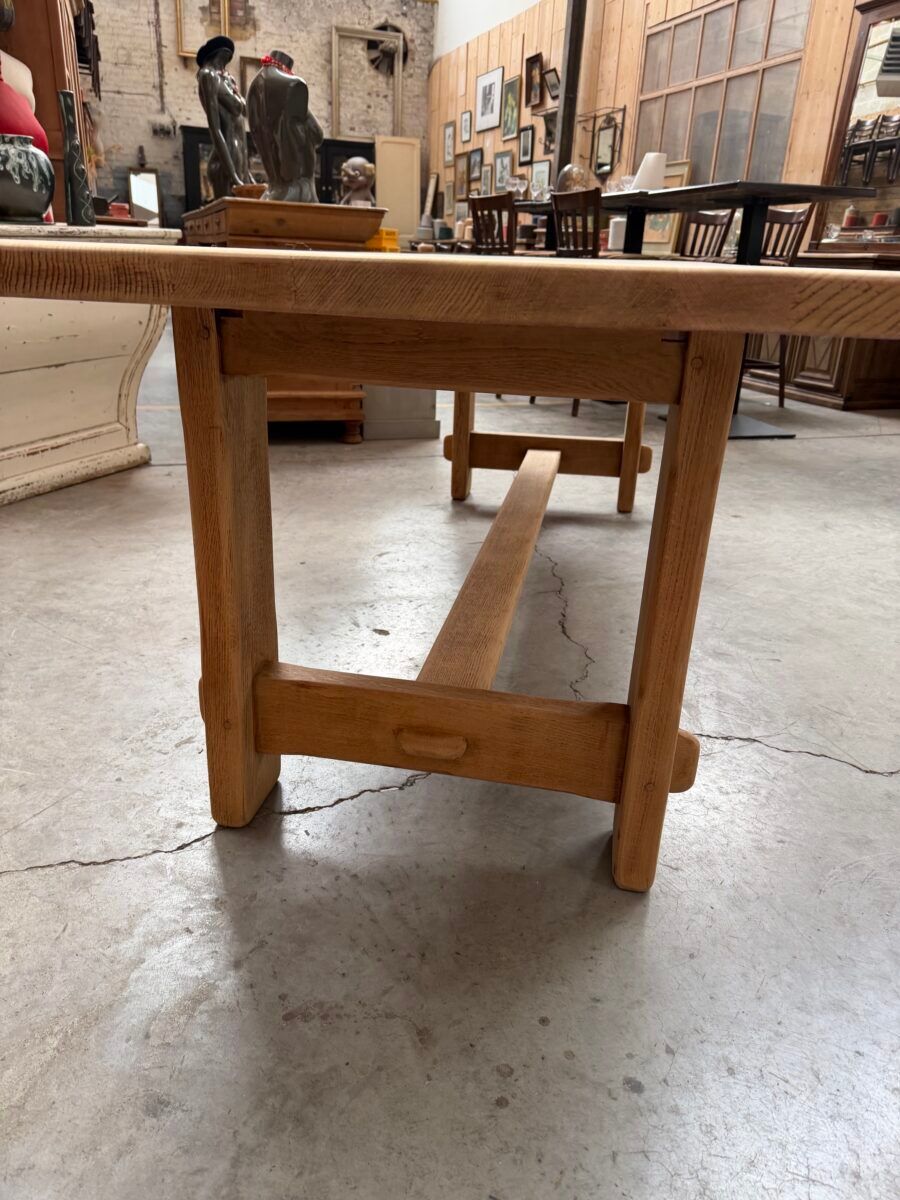Table de ferme en chêne massif