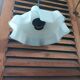Suspension lampshade corole glass blue lace