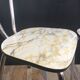 Series of 2 formica chairs marble effect of the 70s