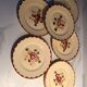 Six vintage Longchamp earthenware plates