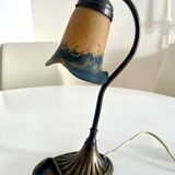 Adjustable table lamp in glass paste, 1960s