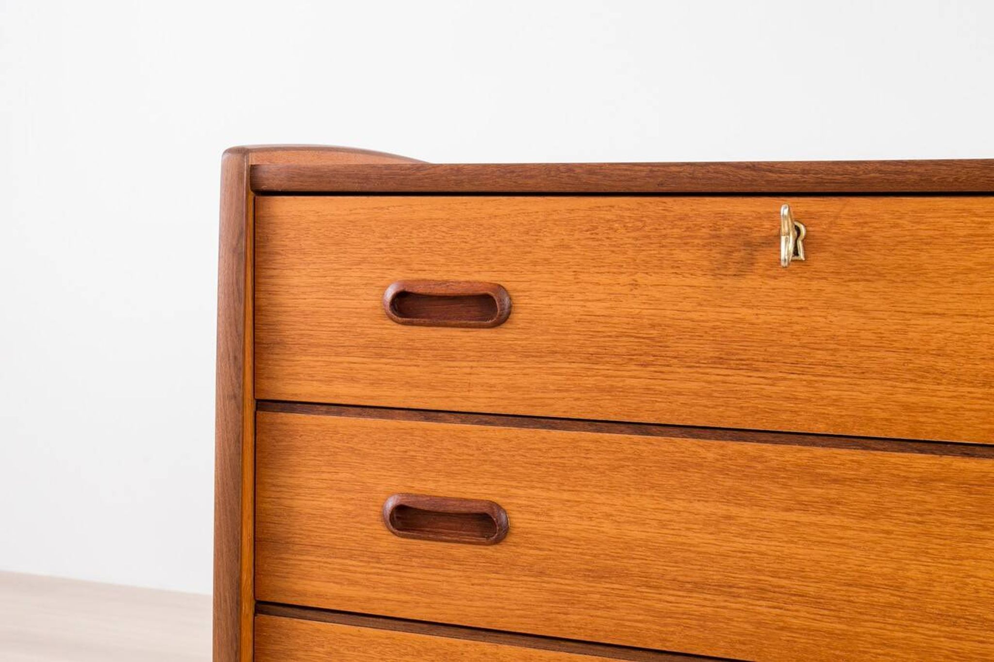 Scandinavian Teak Chest of Drawers, 1960s, Mid-Century Modern