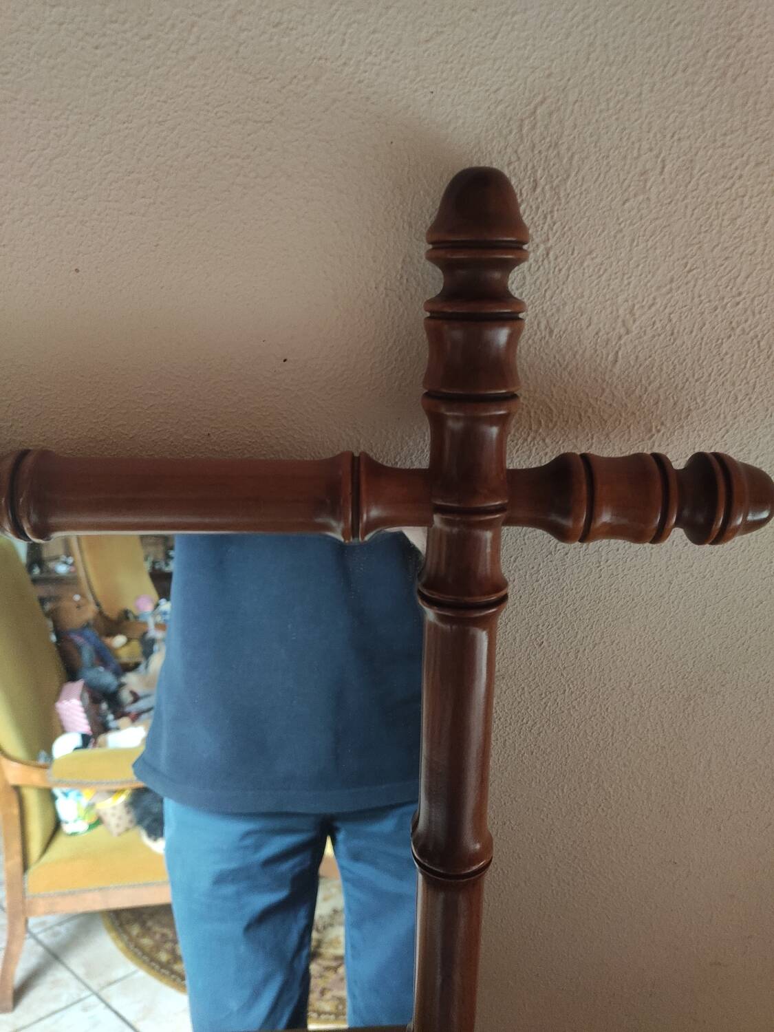 Mirror and towel holder