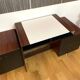 Space Age vintage 1970s desk in wood and black – PM