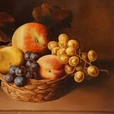 Still life oil on panel signed
