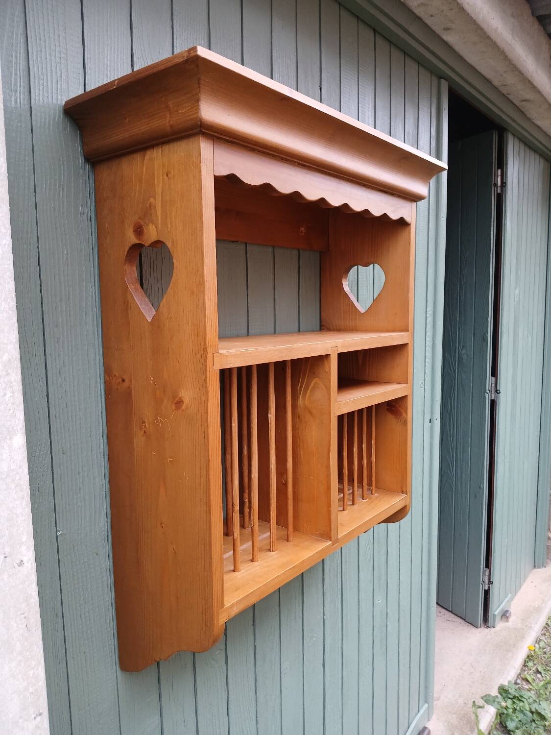 Wooden wall shelf/dresser
