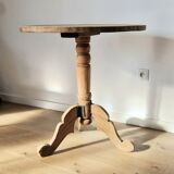 Antique oak tripod table
