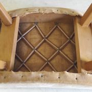 Tabouret moderniste en bois massif - années 50/60