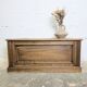 Antique wooden chest with moulded panels