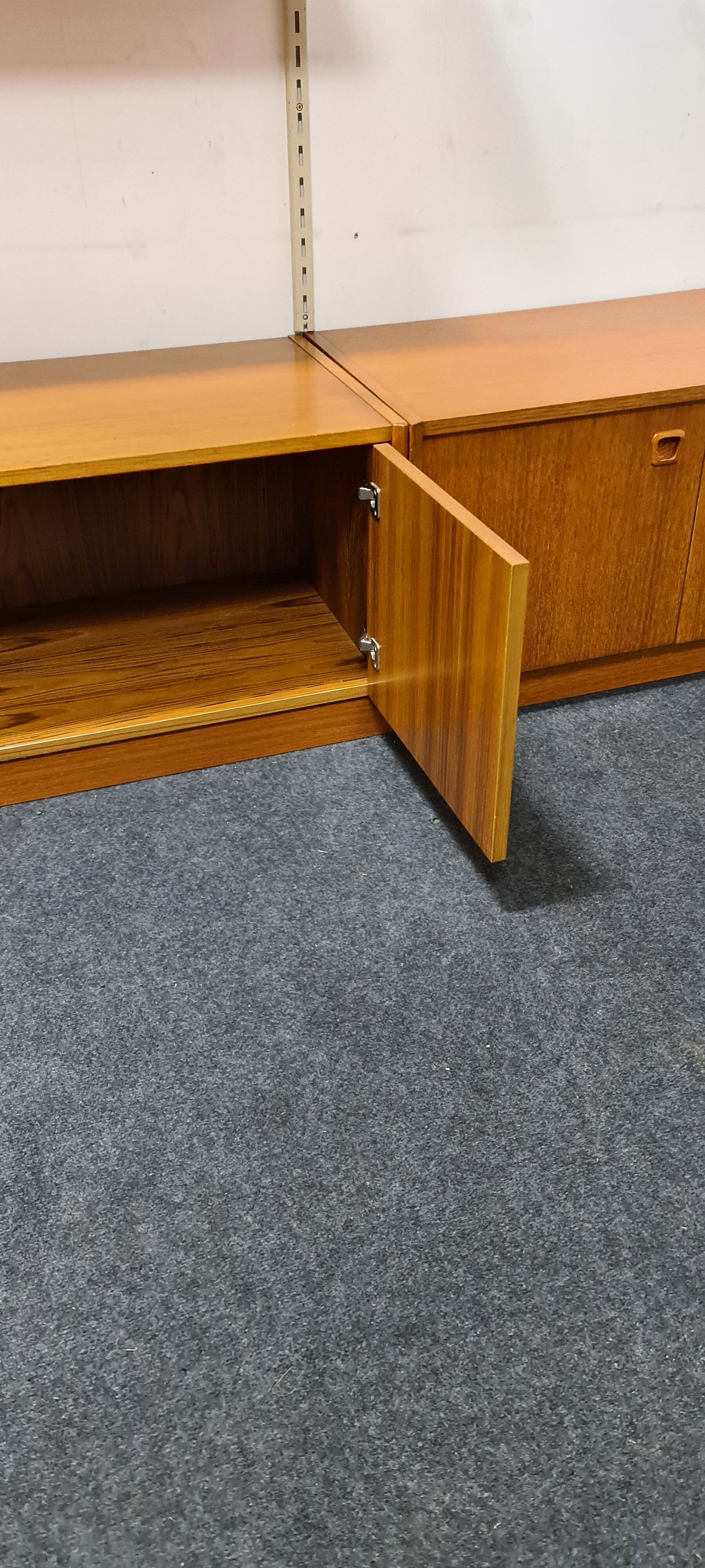 Vintage sideboard and shelving system