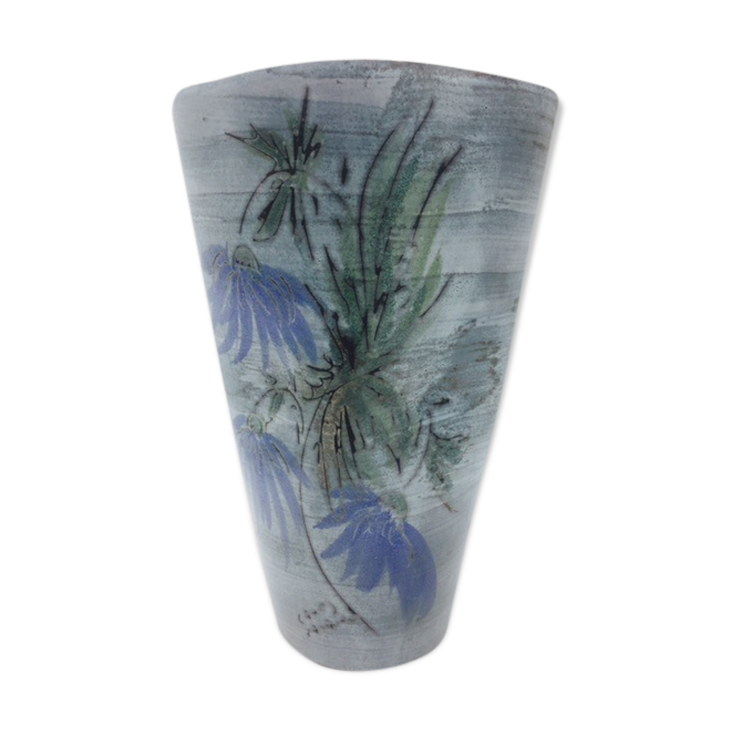 Vallauris vase ceramic signed Honoré Camos
