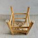 Light wood stool and mulched seat