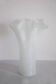 Vintage white Murano glass vase, Italy, 2000s