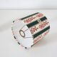 Small recycled vintage lamp — porcelain base, floral shade