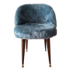Fluffy blue chair