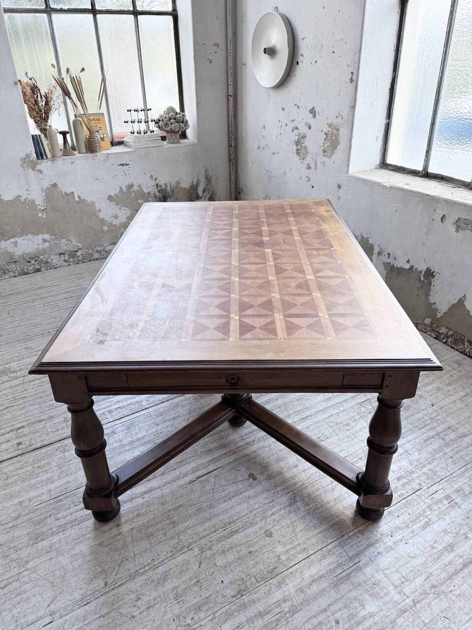 Table chêne style Louis XIV 1900