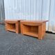 Pair of vintage wooden bedside tables – 1970s/80s